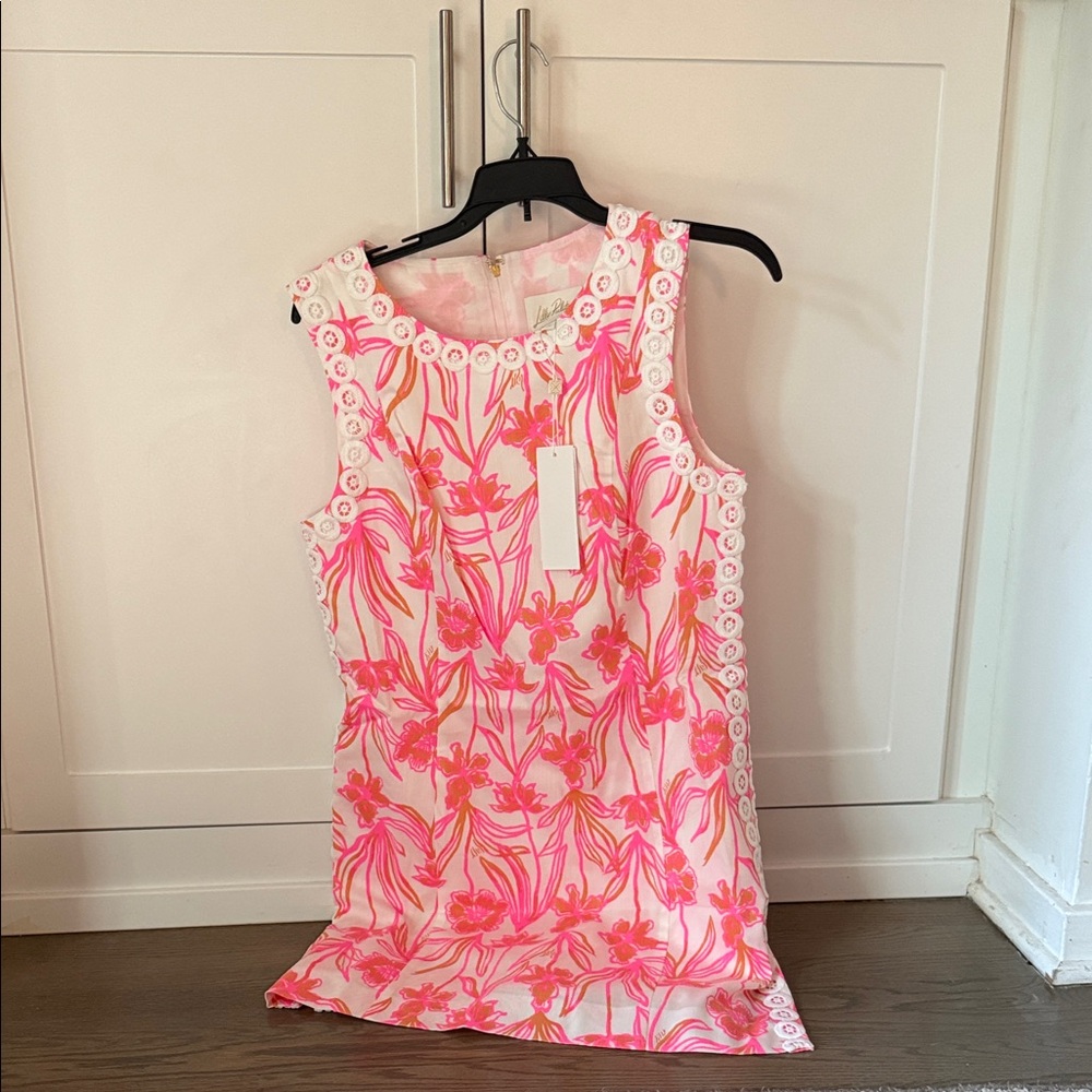 Lilly Pulitzer Pink and White Floral Mini Romper